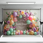 Lofaris Floral Balloon Arch Pure Elegant Wedding Backdrop